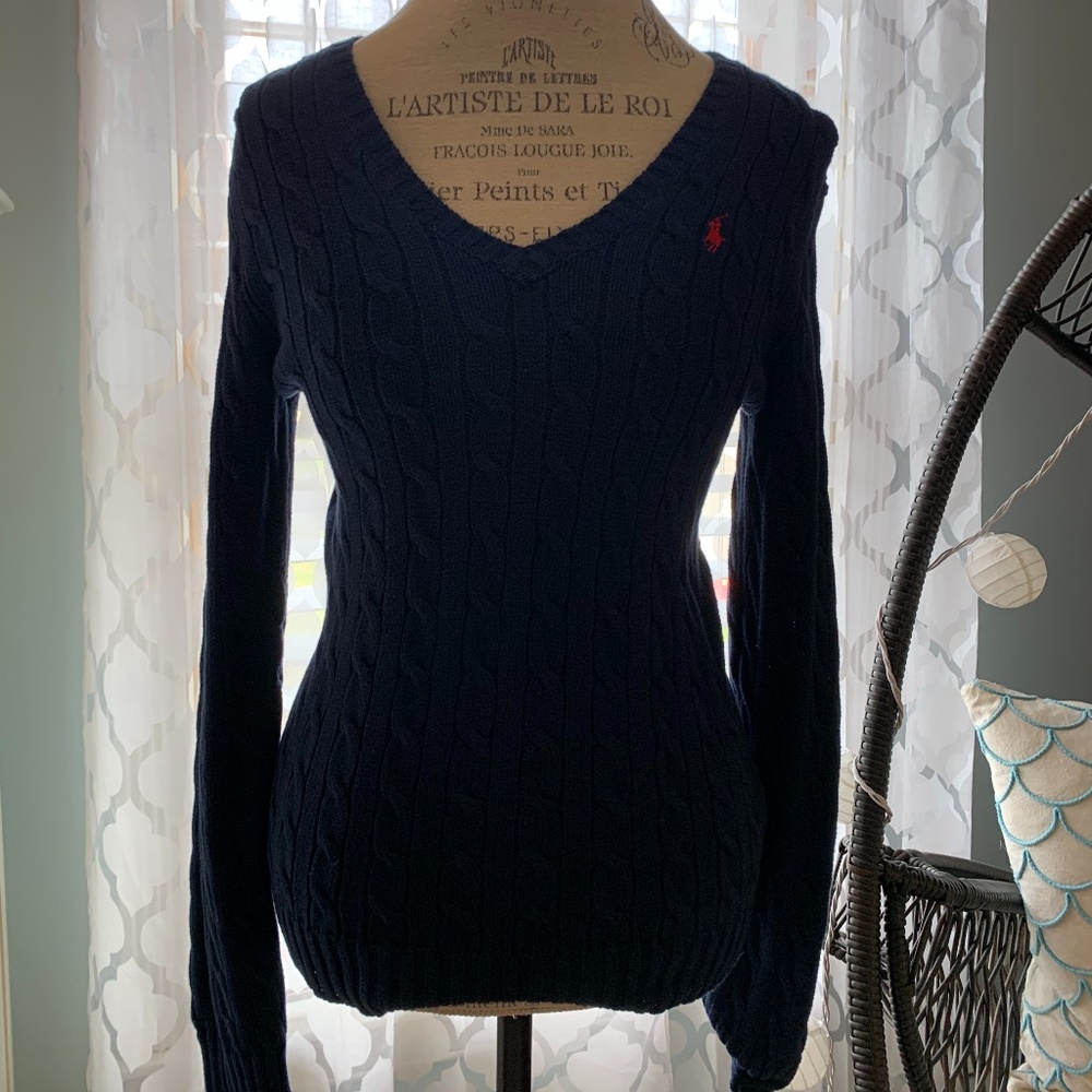 Ralph Lauren Navy Long Sleeve Pull Over